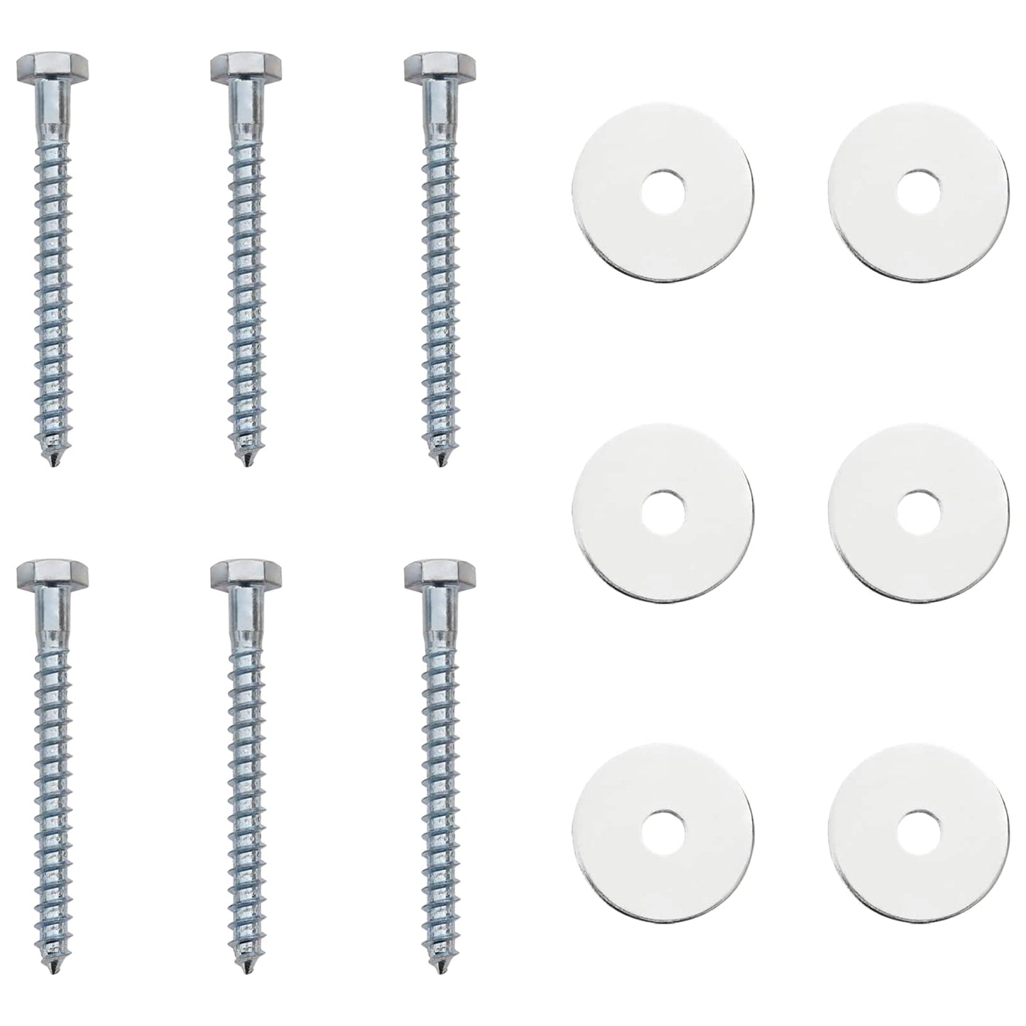 vidaXL Γείωση 6 pcs Ασημί Ø10 x 60 εκ Γαλβανισμένο Μέταλλο