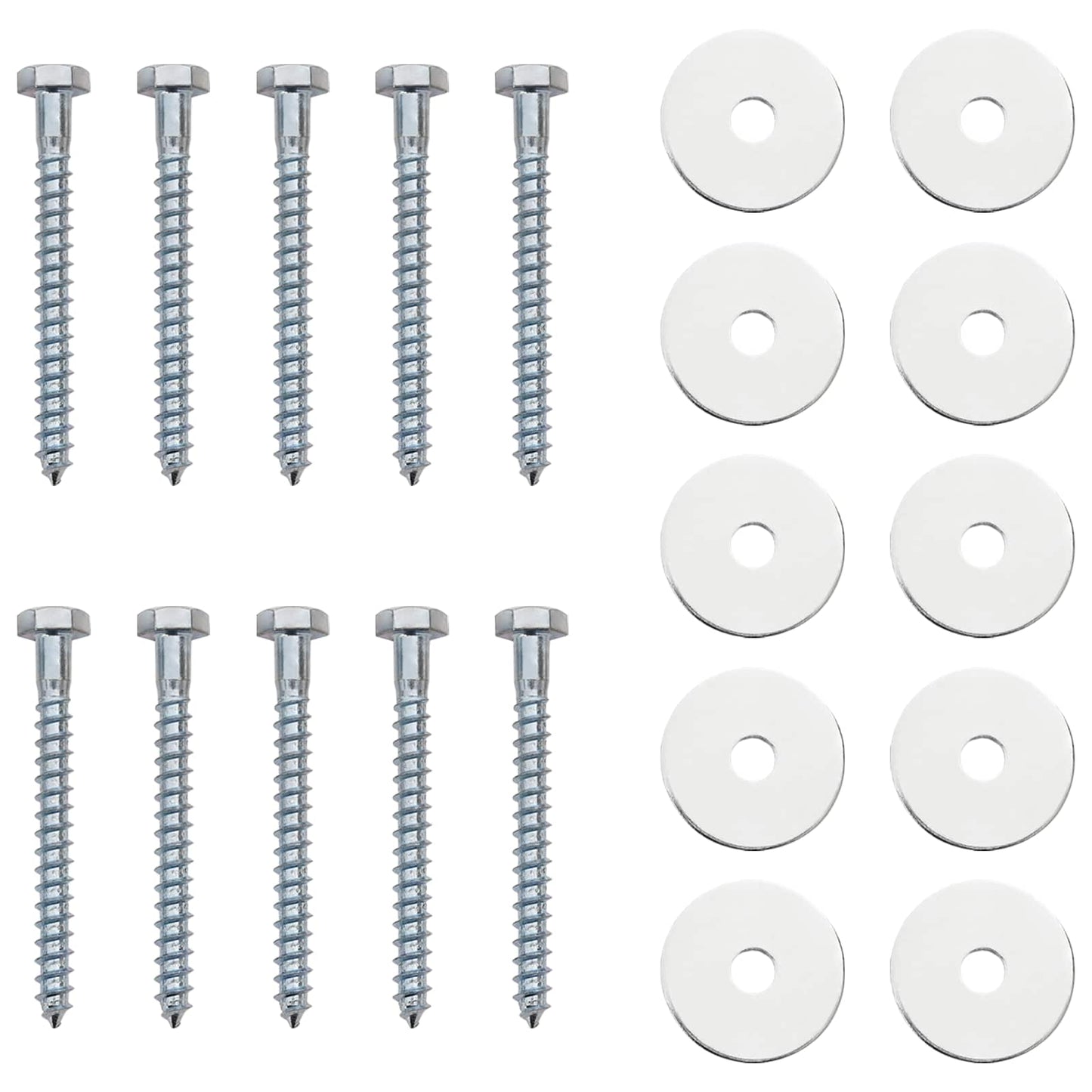 vidaXL Γείωση 10 pcs Ασημί Ø10 x 60 εκ Γαλβανισμένο Μέταλλο