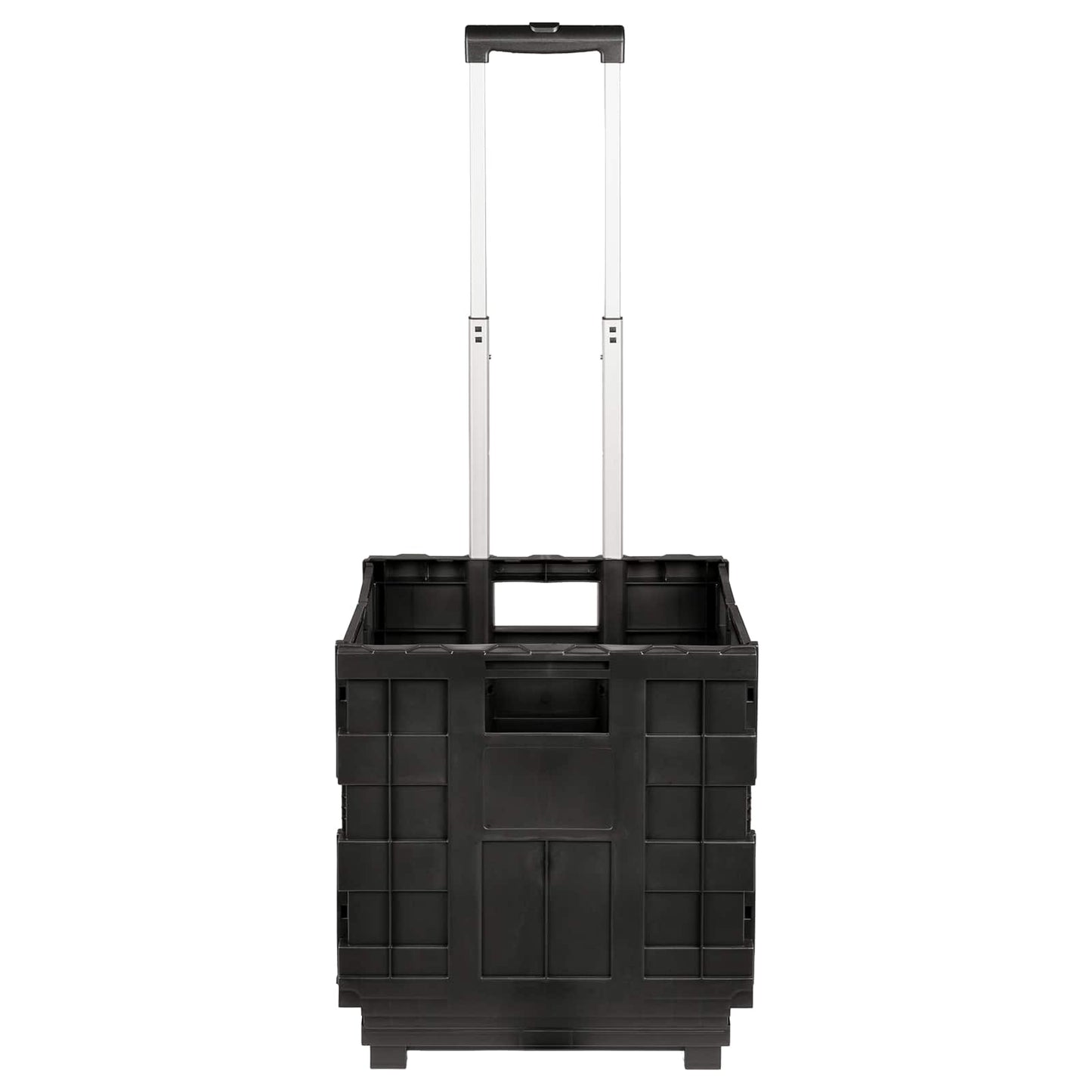 vidaXL Καρότσι Μαύρο και Κόκκινο 35 x 39 x 92 εκ. PP και Ελασμερ