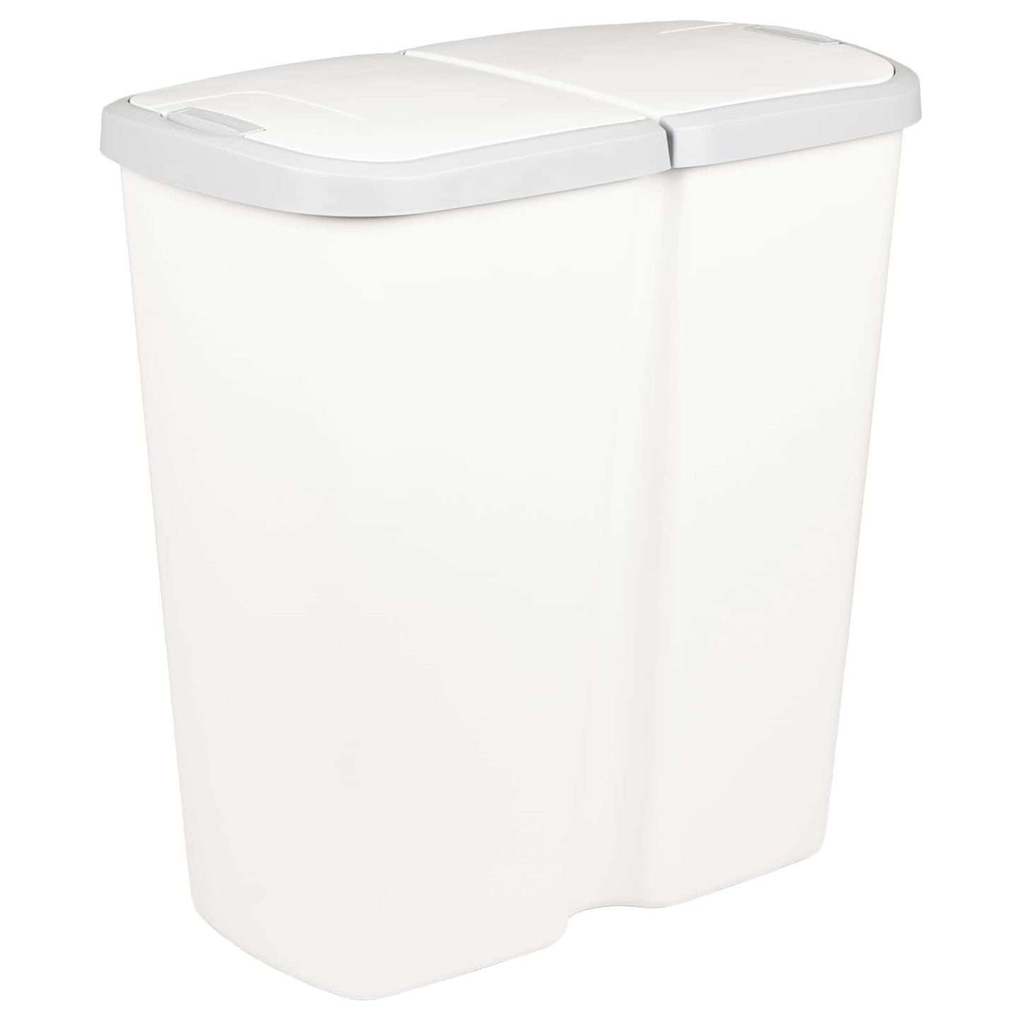 vidaXL Κάδος Αχρήστων Λευκό 48,5 x 28 x 51 εκ. PP