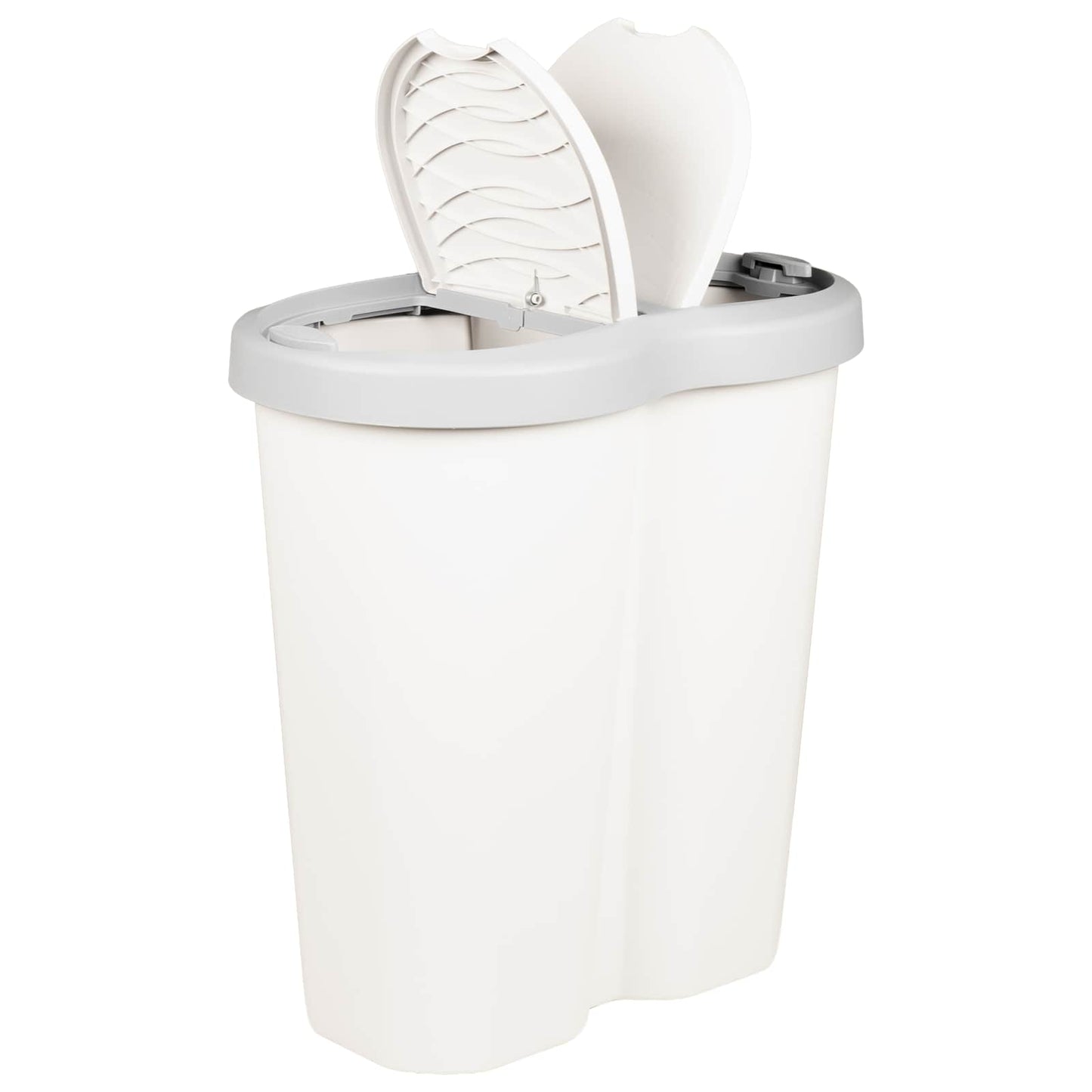 vidaXL Κάδος Αχρήστων Λευκό 48 x 30 x 51 εκ. PP