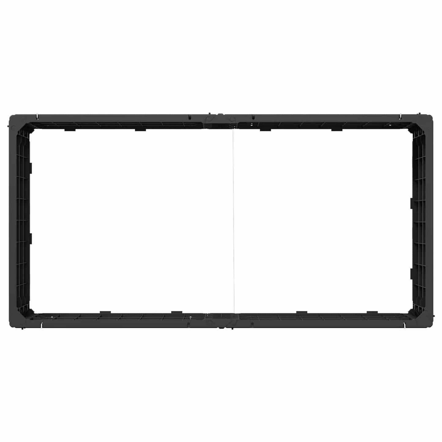 vidaXL Ανεβασμένο Κρεβάτι Μαύρο 151 x 75,5 x 25 εκ. PP