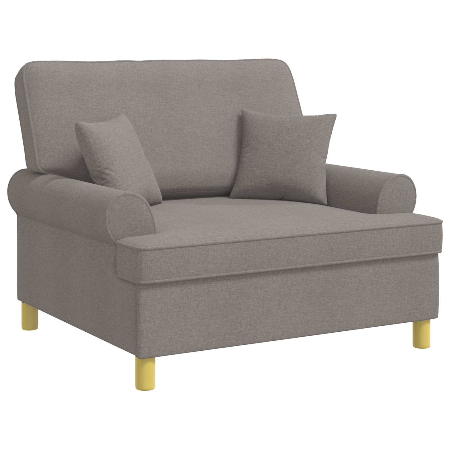 vidaXL Πολυθρόνα XXL με μαξιλάρια Taupe Ύφασμα