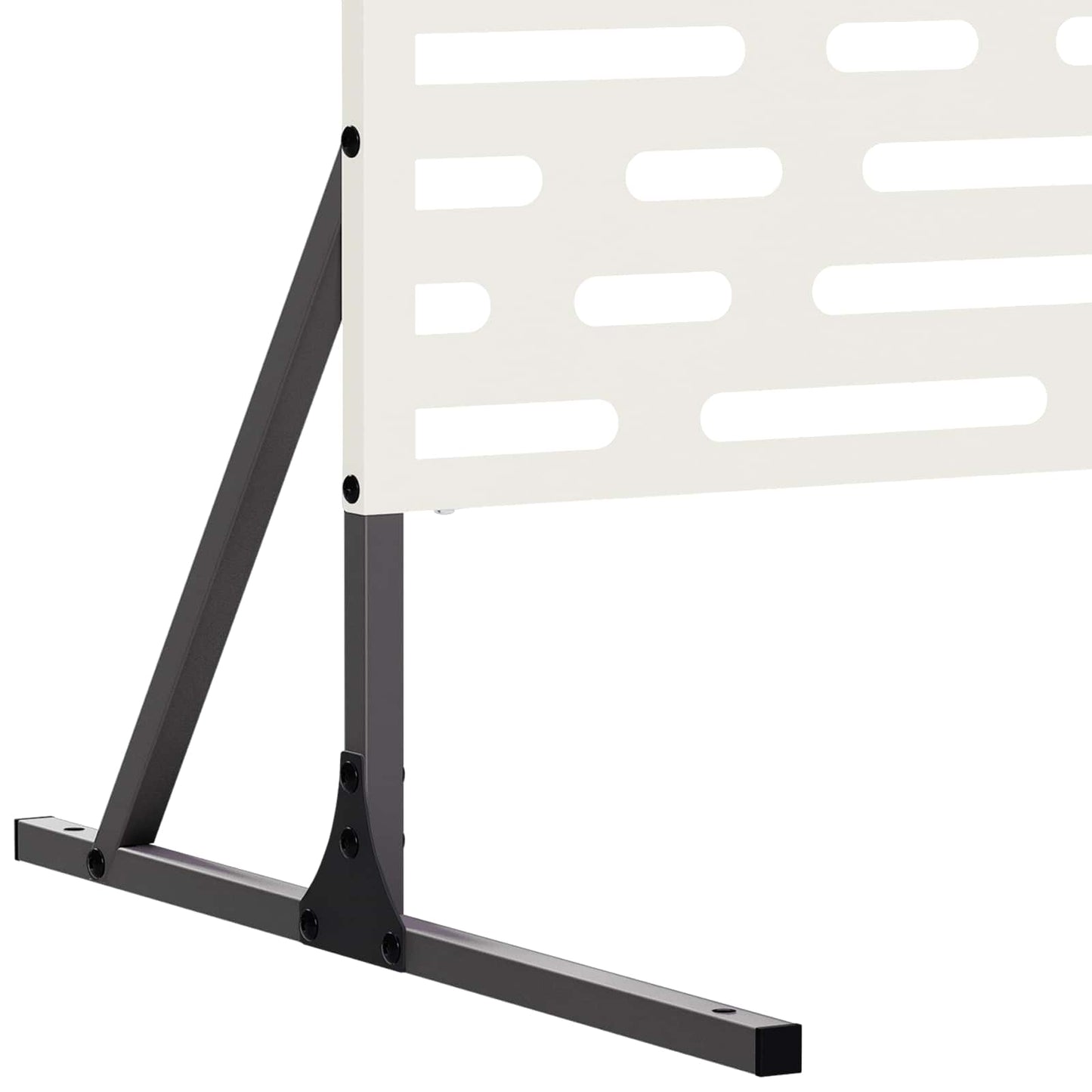 vidaXL Οθόνη Ιδιωτικότητας 100 x 50 x 180 εκ. Ατσάλι Λευκό