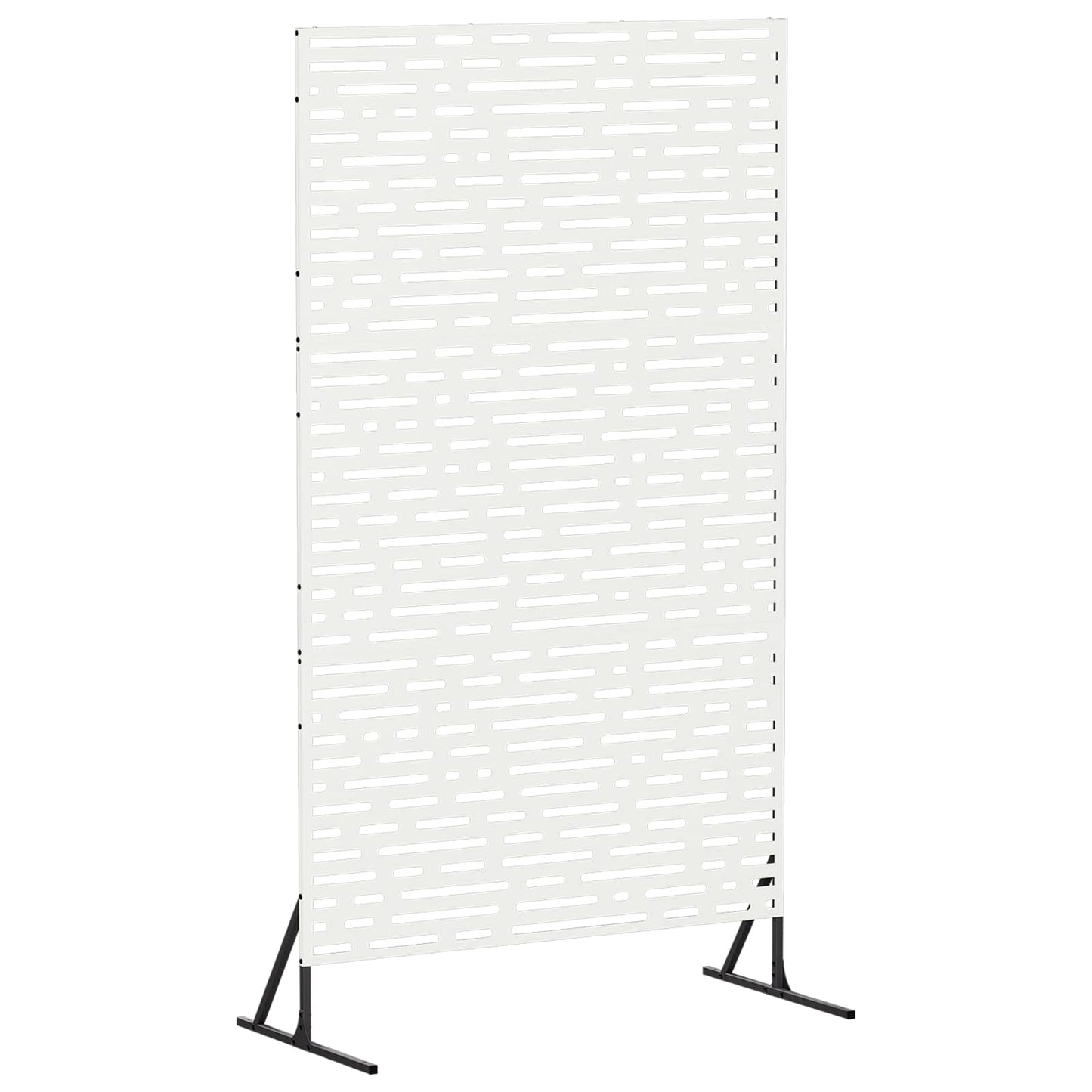 vidaXL Οθόνη Ιδιωτικότητας 100 x 50 x 180 εκ. Ατσάλι Λευκό