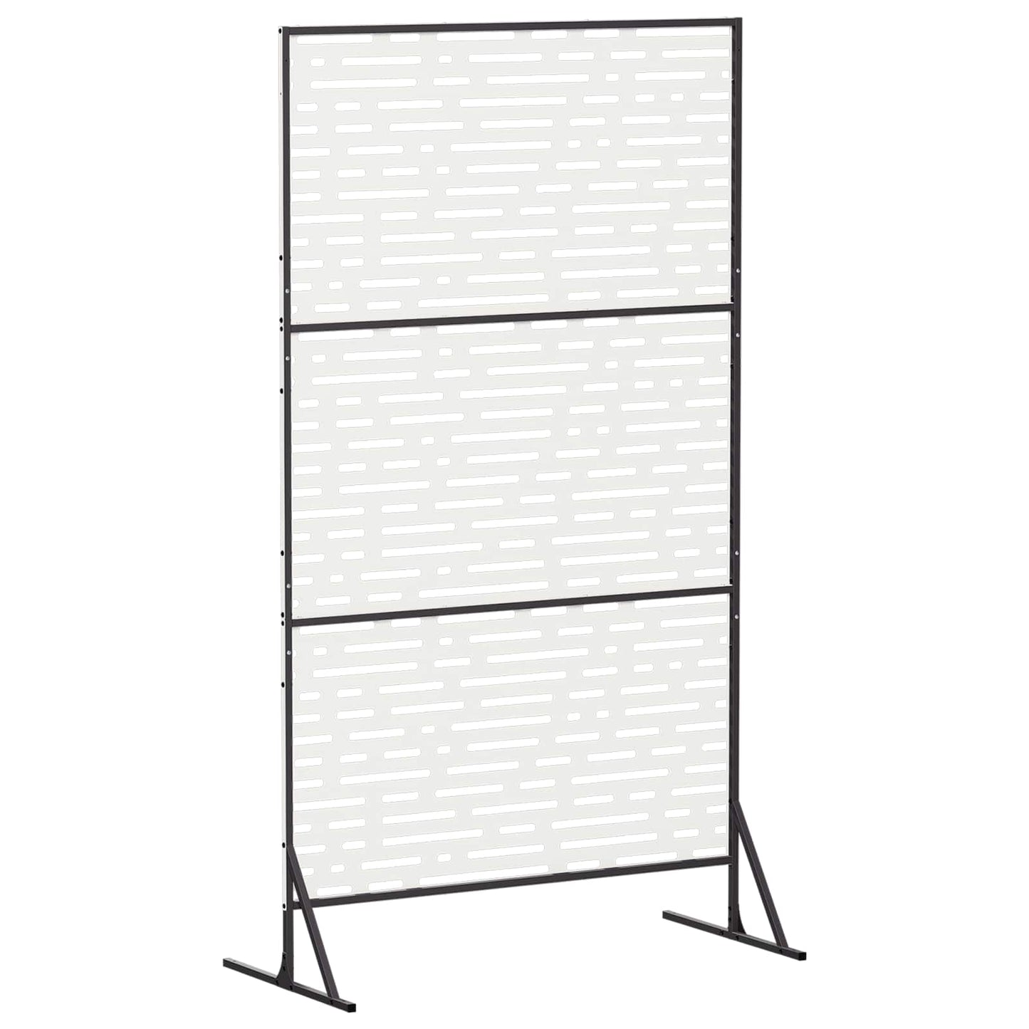 vidaXL Οθόνη Ιδιωτικότητας 100 x 50 x 180 εκ. Ατσάλι Λευκό