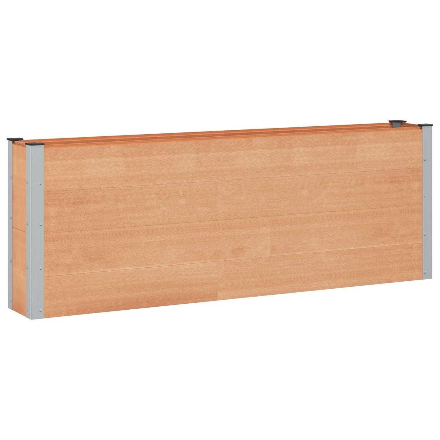vidaXL Υπερυψωμένη Ζαρντινιέρα Καφέ 200 x 30 x 72 εκ WPC και Αλουμίνιο