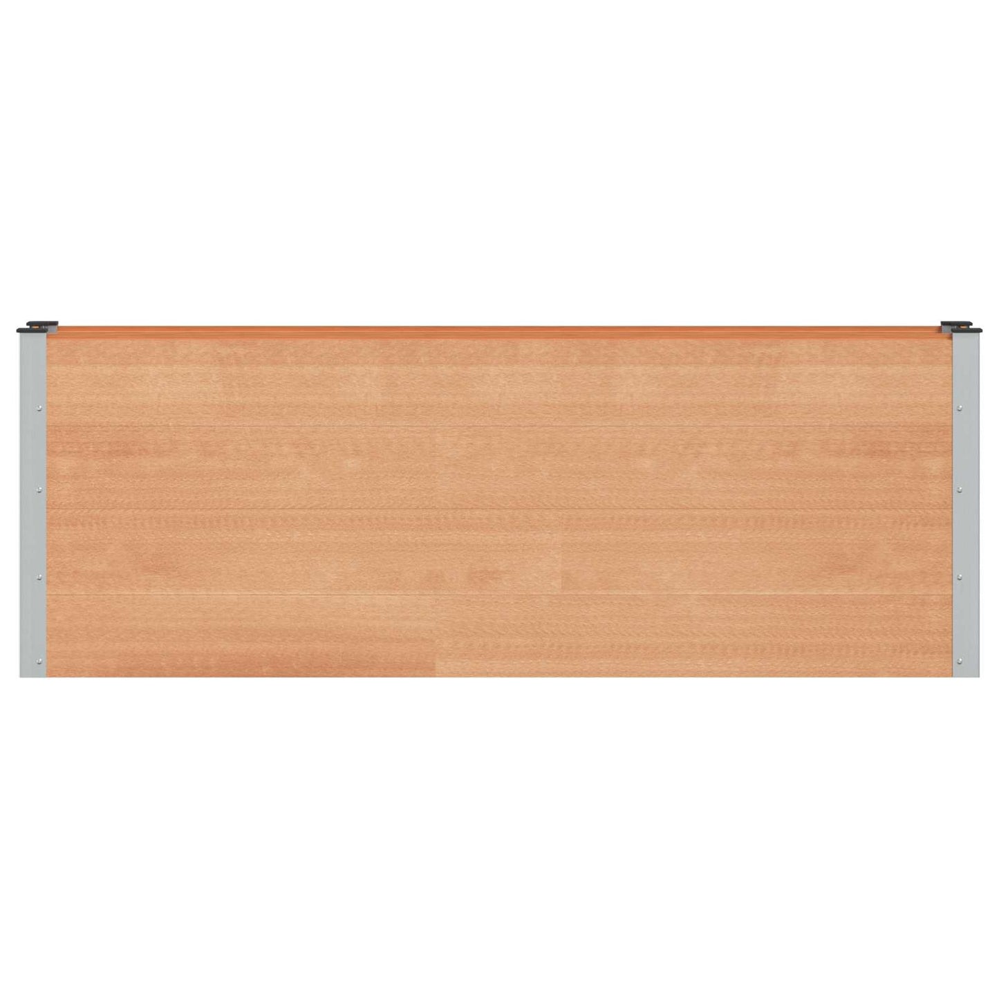 vidaXL Υπερυψωμένη Ζαρντινιέρα Καφέ 200 x 30 x 72 εκ WPC και Αλουμίνιο