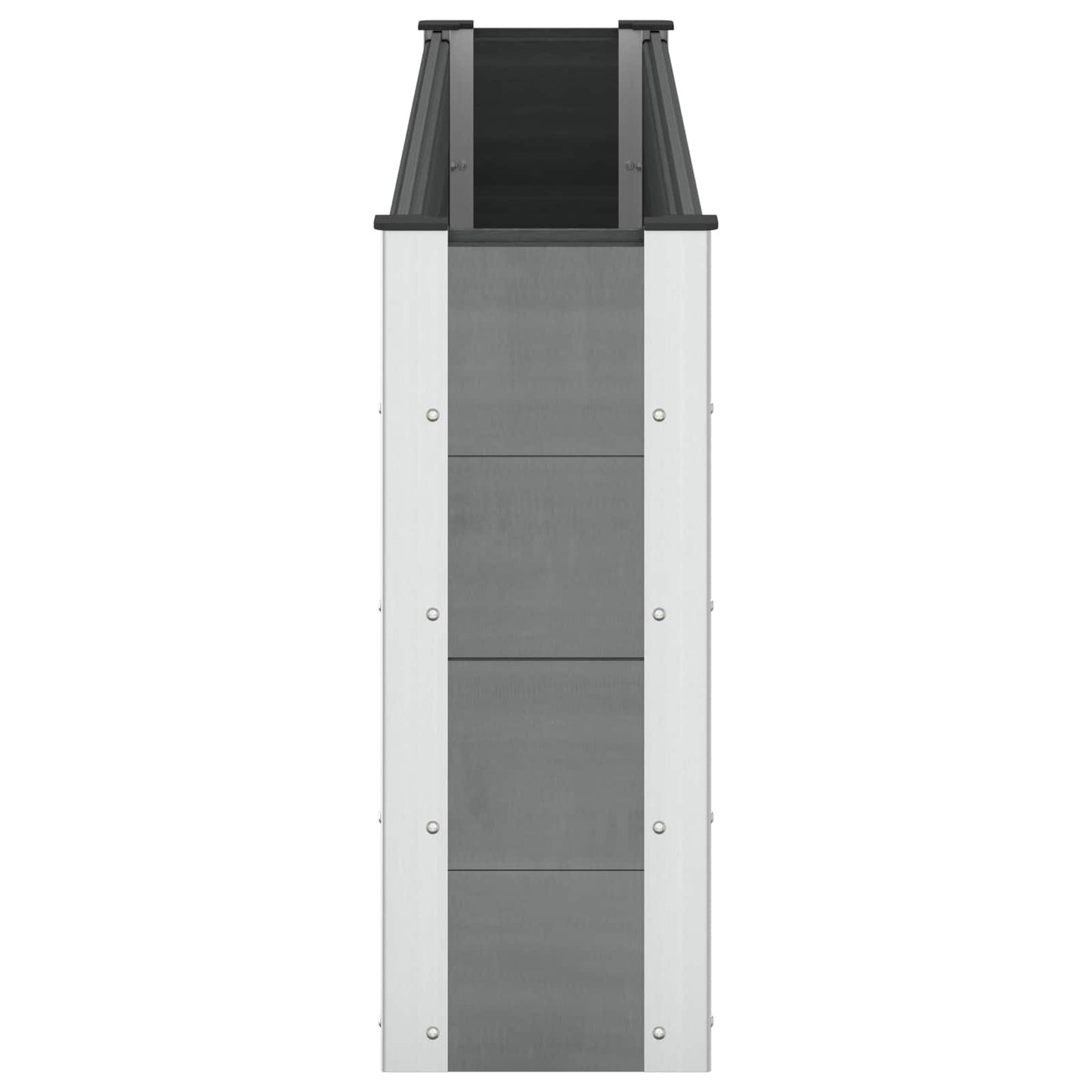 vidaXL Υπερυψωμένη Ζαρντινιέρα Μαύρο 200 x 30 x 72 εκ