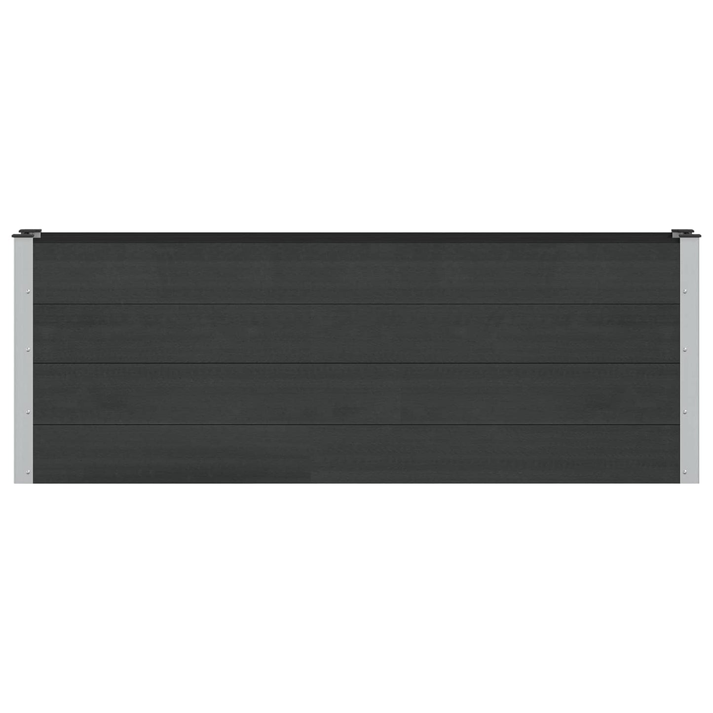 vidaXL Υπερυψωμένη Ζαρντινιέρα Μαύρο 200 x 30 x 72 εκ