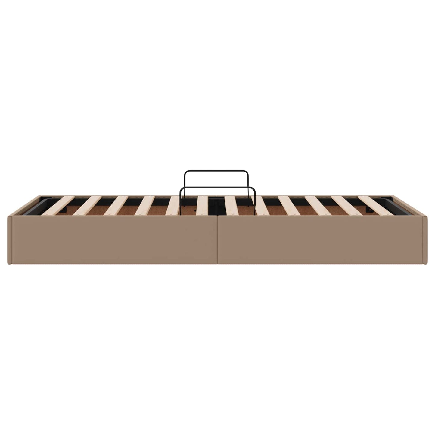 vidaXL Κρεβάτι Οθωμανικού Τύπου Καπουτσίνο 90 x 190 cm Τεχνητό Δέρμα