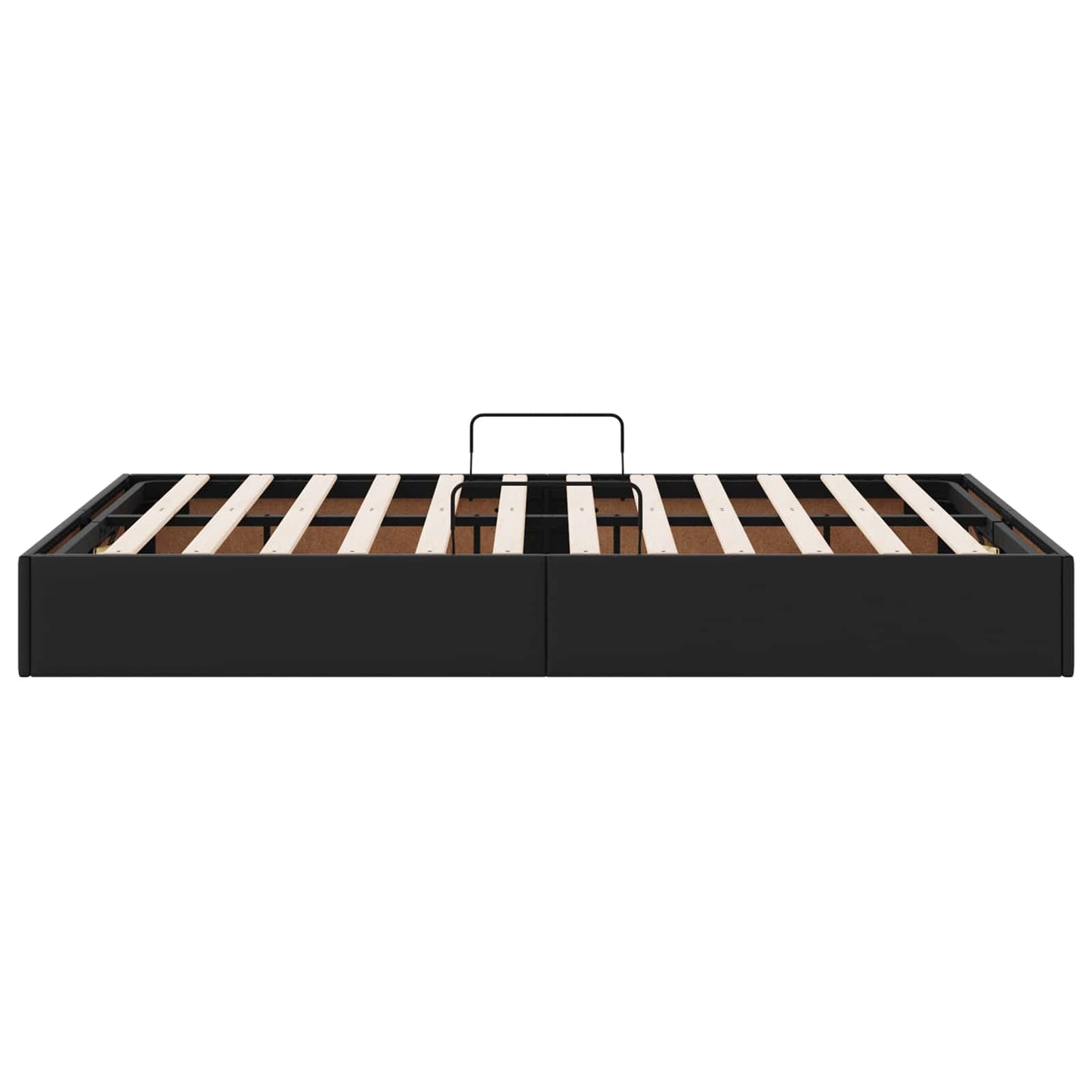 vidaXL Κρεβάτι Οθωμανικού Τύπου Μαύρο 120 x 190 cm Τεχνητό Δέρμα