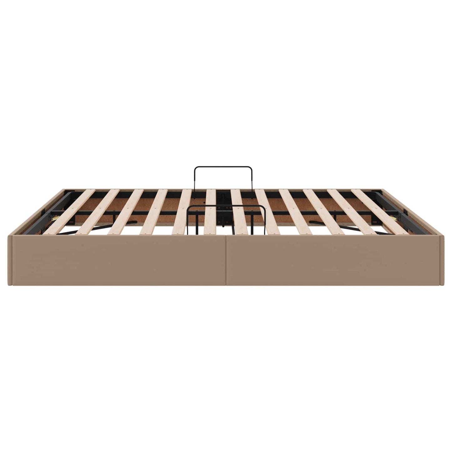 vidaXL Κρεβάτι Οθωμανικού Τύπου Καπουτσίνο 180 x 200 cm Τεχνητό Δέρμα