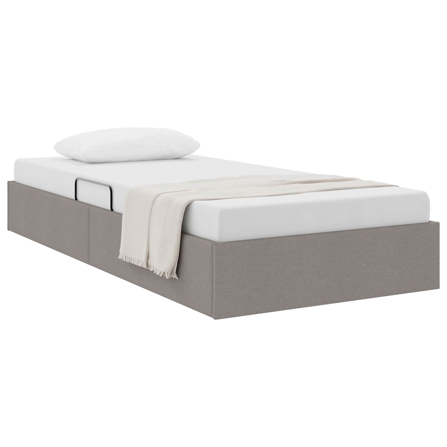 vidaXL Κρεβάτι Οθωμανικού Τύπου Taupe 100 x 200 cm ύφασμα