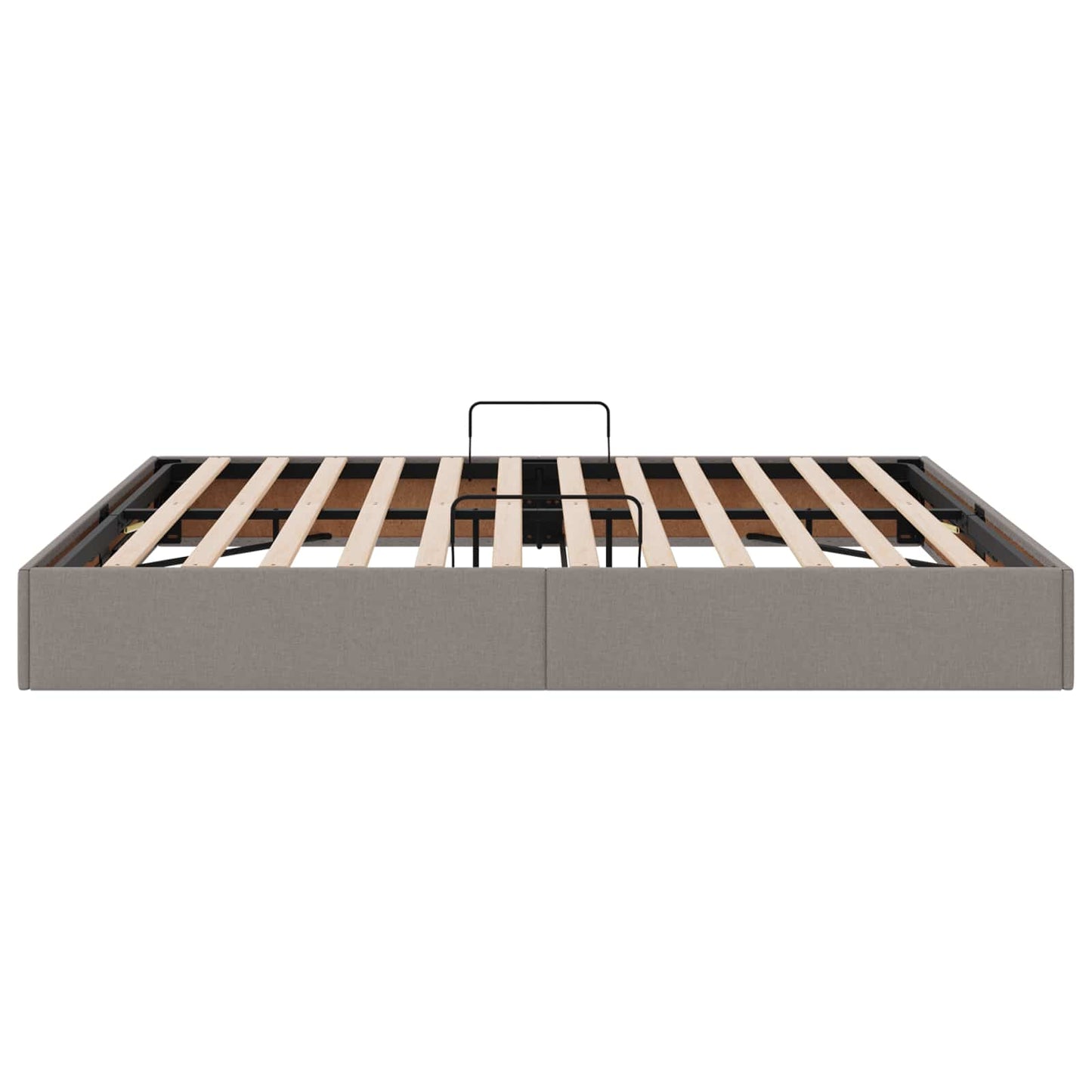 vidaXL Κρεβάτι Οθωμανικού Τύπου Taupe 160 x 200 cm ύφασμα
