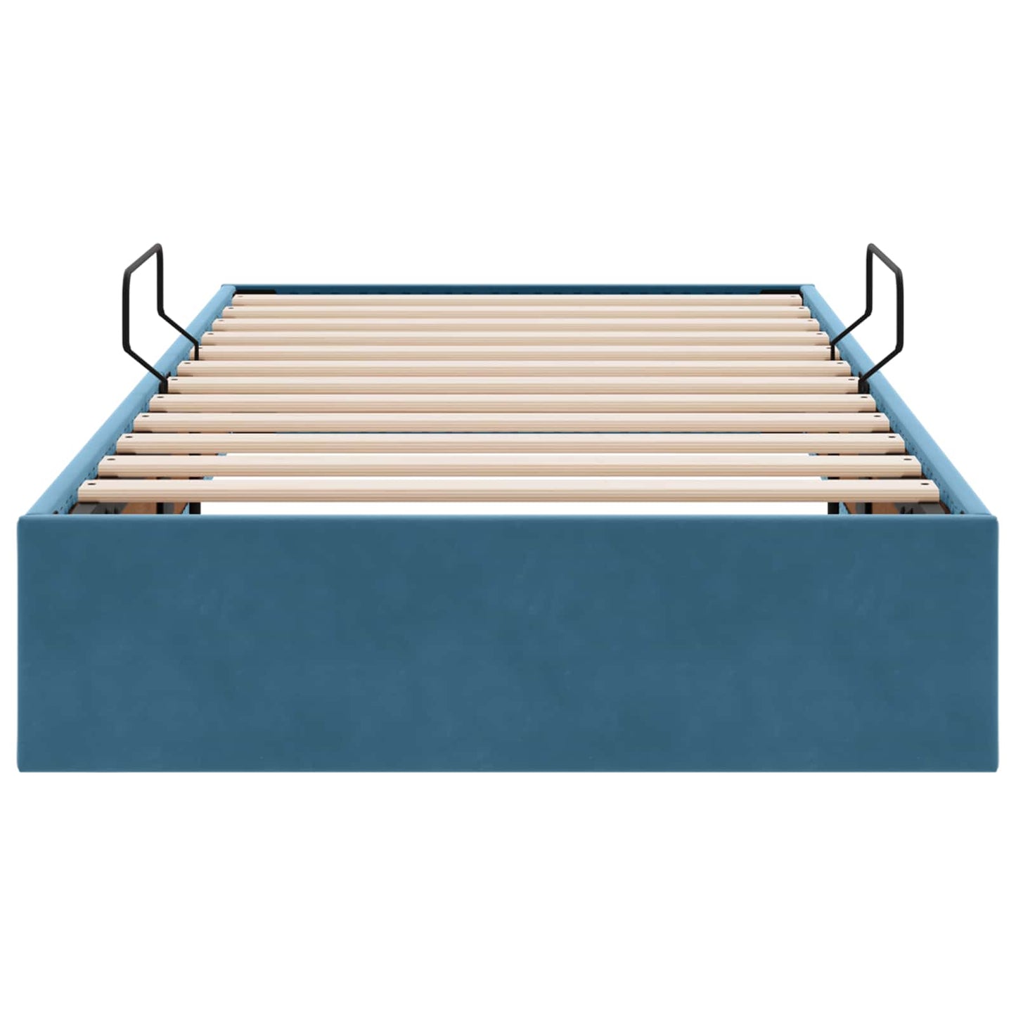 vidaXL Κρεβάτι Οθωμανικού Τύπου Σκούρο Μπλε 90 x 200 cm Βελούδο