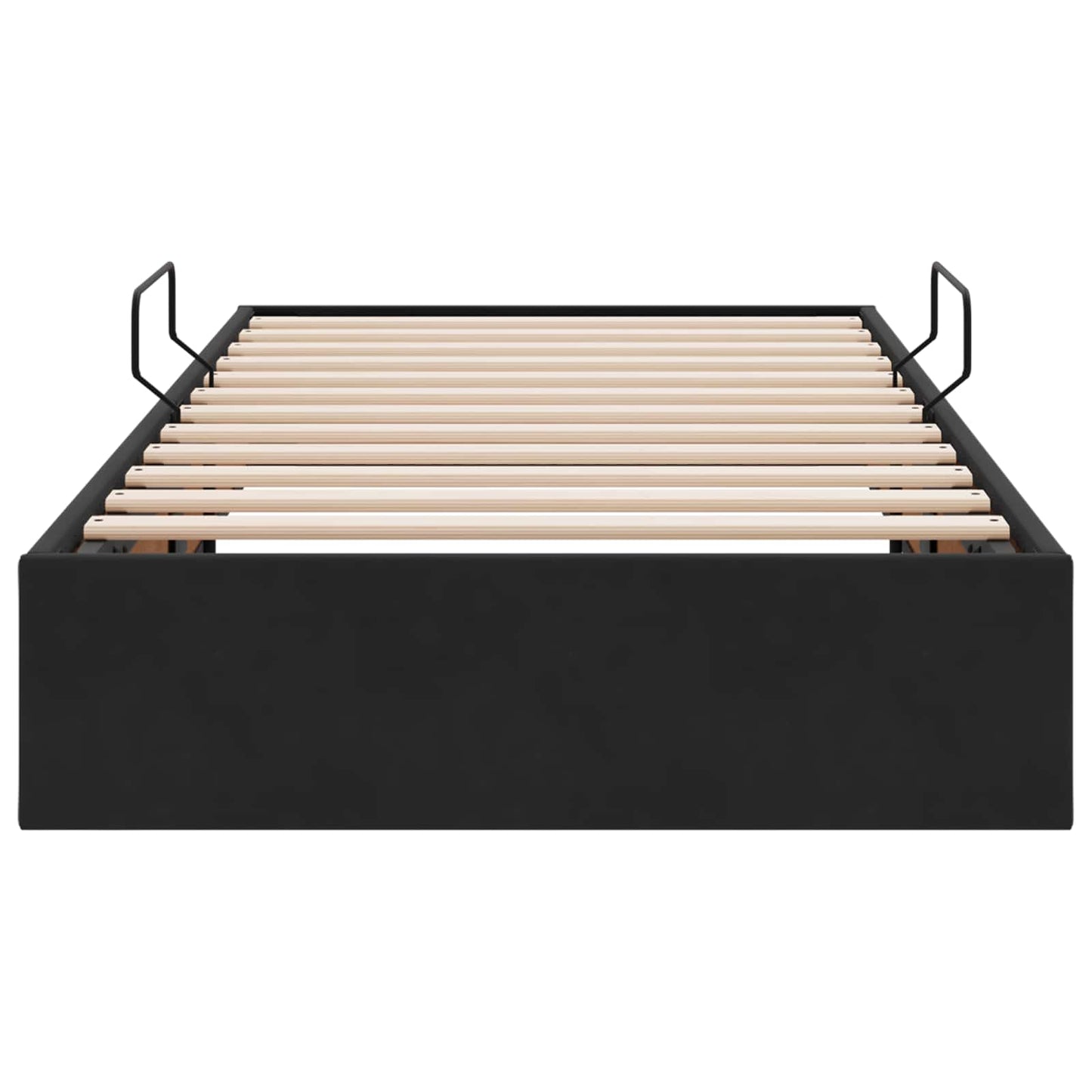 vidaXL Κρεβάτι Οθωμανικού Τύπου Μαύρο 100 x 200 cm Βελούδο