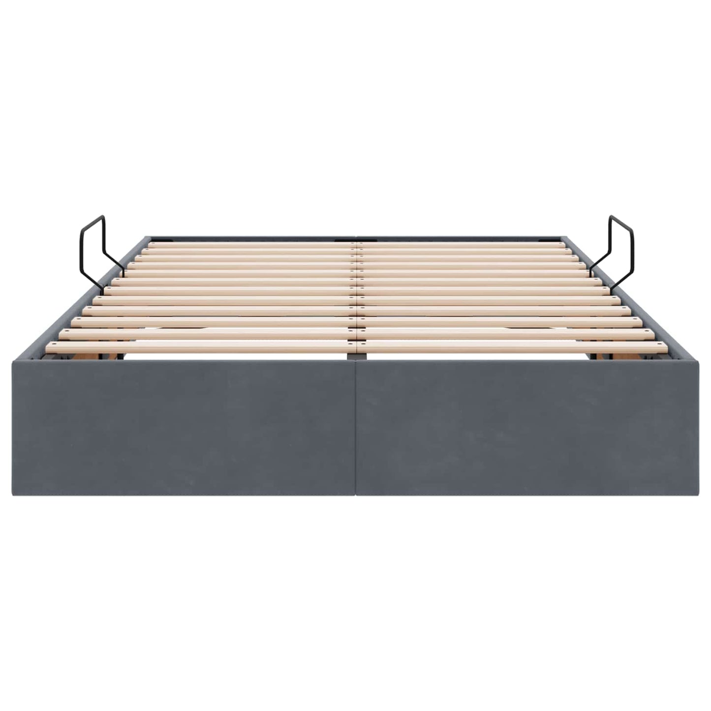 vidaXL Κρεβάτι Οθωμανικού Τύπου Σκούρο Γκρι 120 x 200 cm Βελούδο