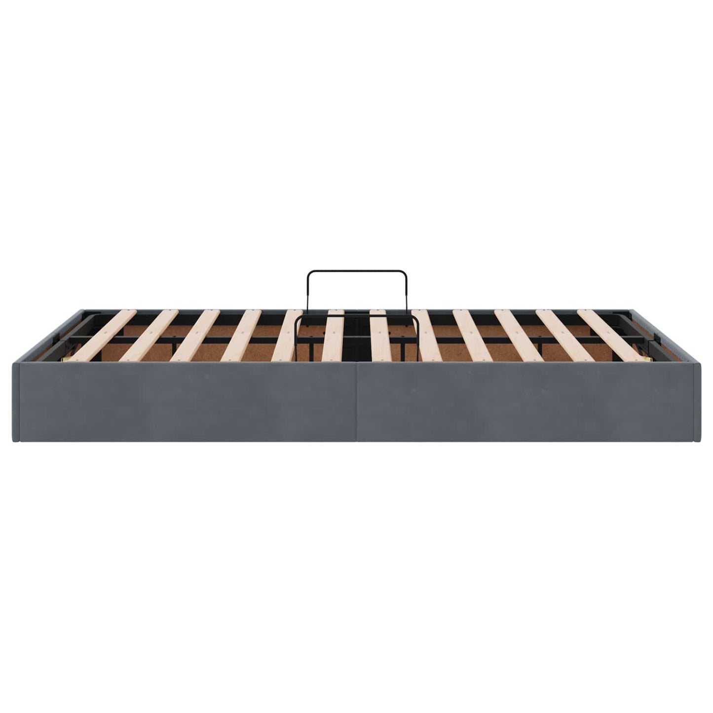vidaXL Κρεβάτι Οθωμανικού Τύπου Σκούρο Γκρι 120 x 200 cm Βελούδο