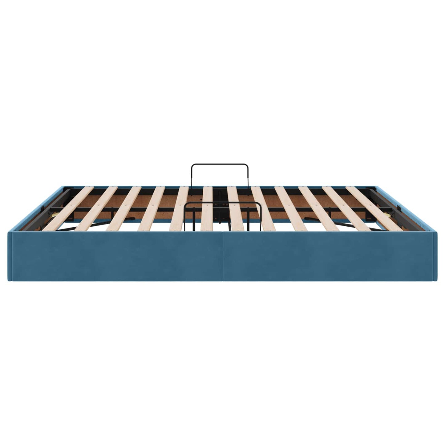vidaXL Κρεβάτι Οθωμανικού Τύπου Σκούρο Μπλε 160 x 200 cm Βελούδο