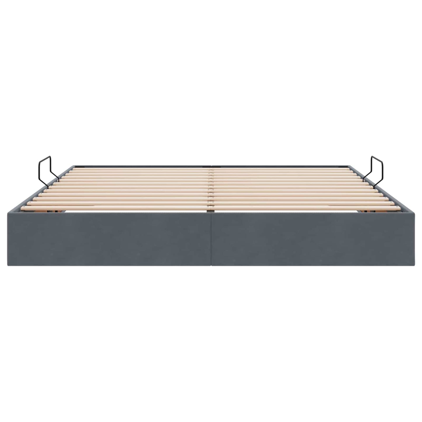 vidaXL Κρεβάτι Οθωμανικού Τύπου Σκούρο Γκρι 180 x 200 cm Βελούδο