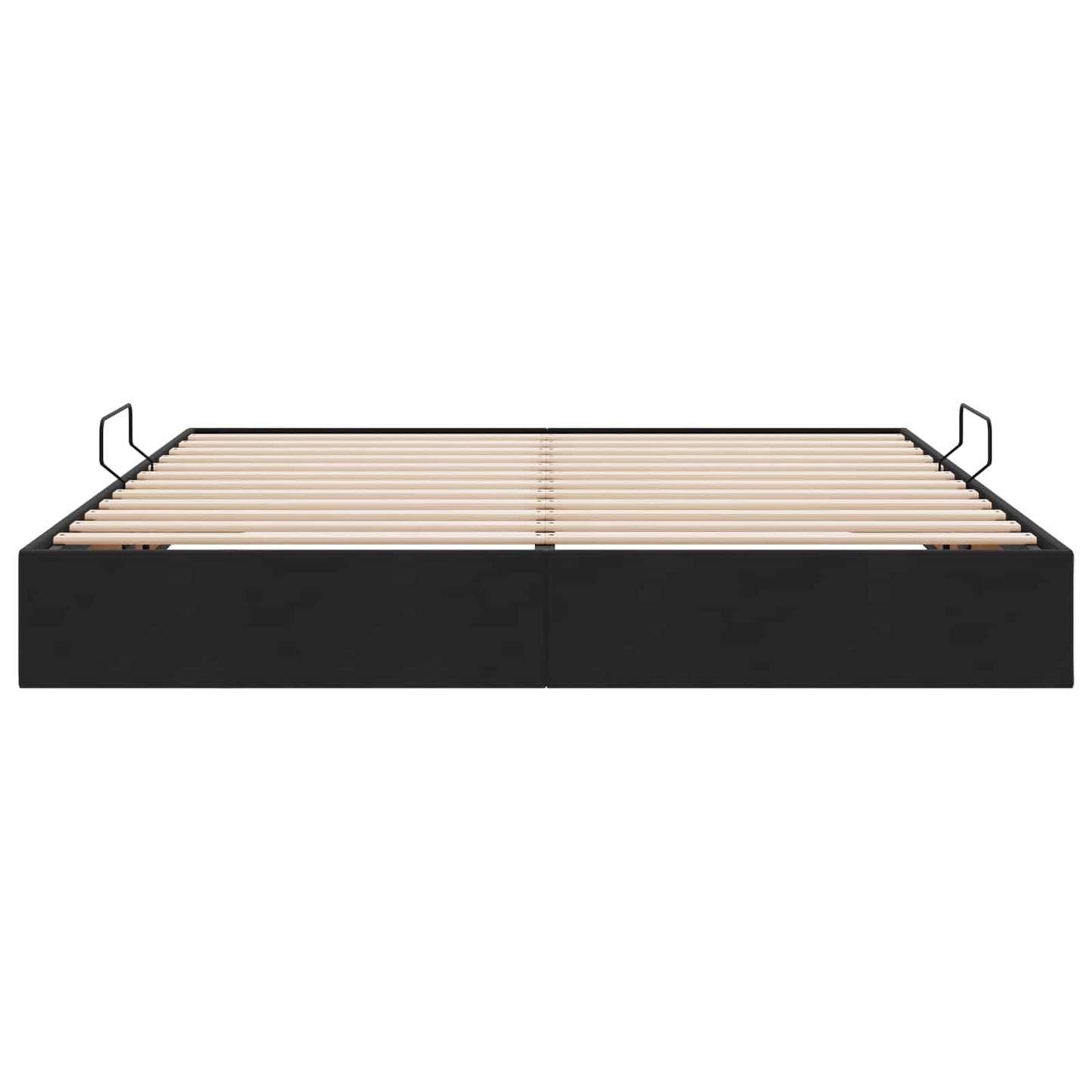 vidaXL Κρεβάτι Οθωμανικού Τύπου Μαύρο 180 x 200 cm Βελούδο
