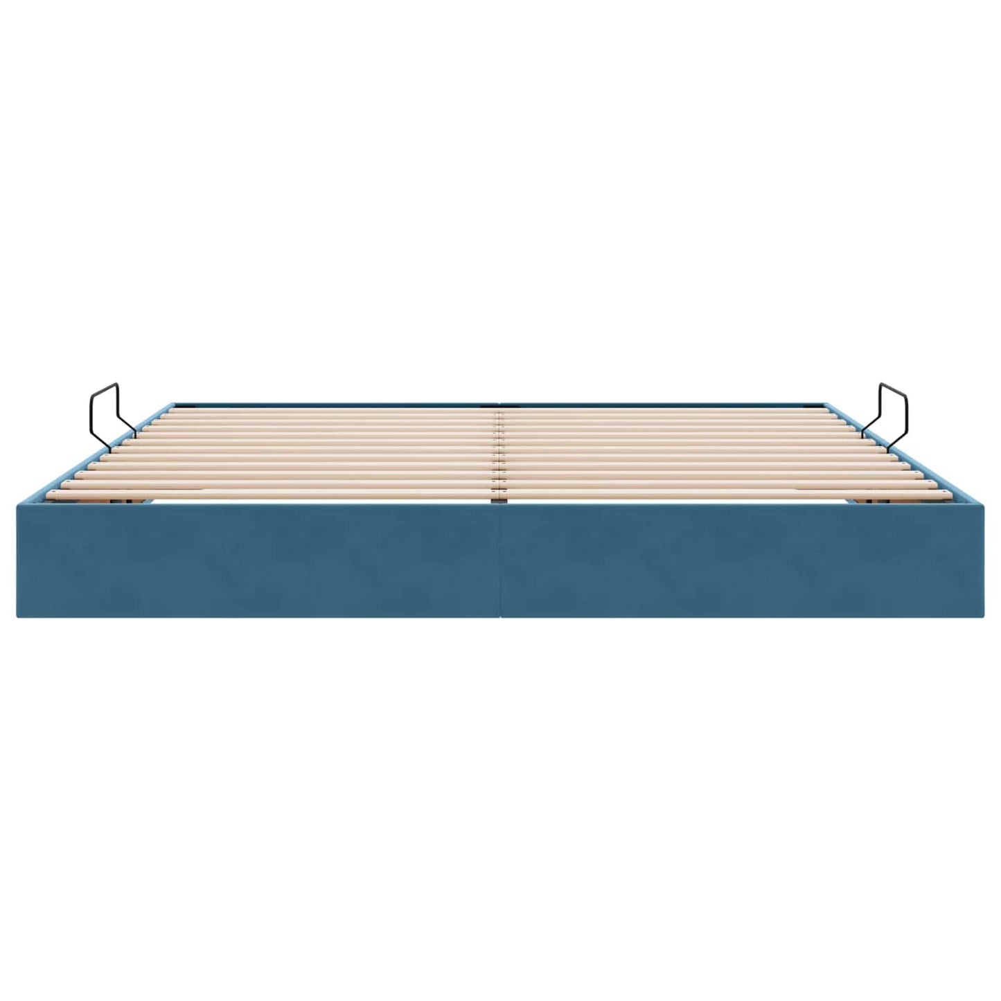 vidaXL Κρεβάτι Οθωμανικού Τύπου Σκούρο Μπλε 200 x 200 cm Βελούδο