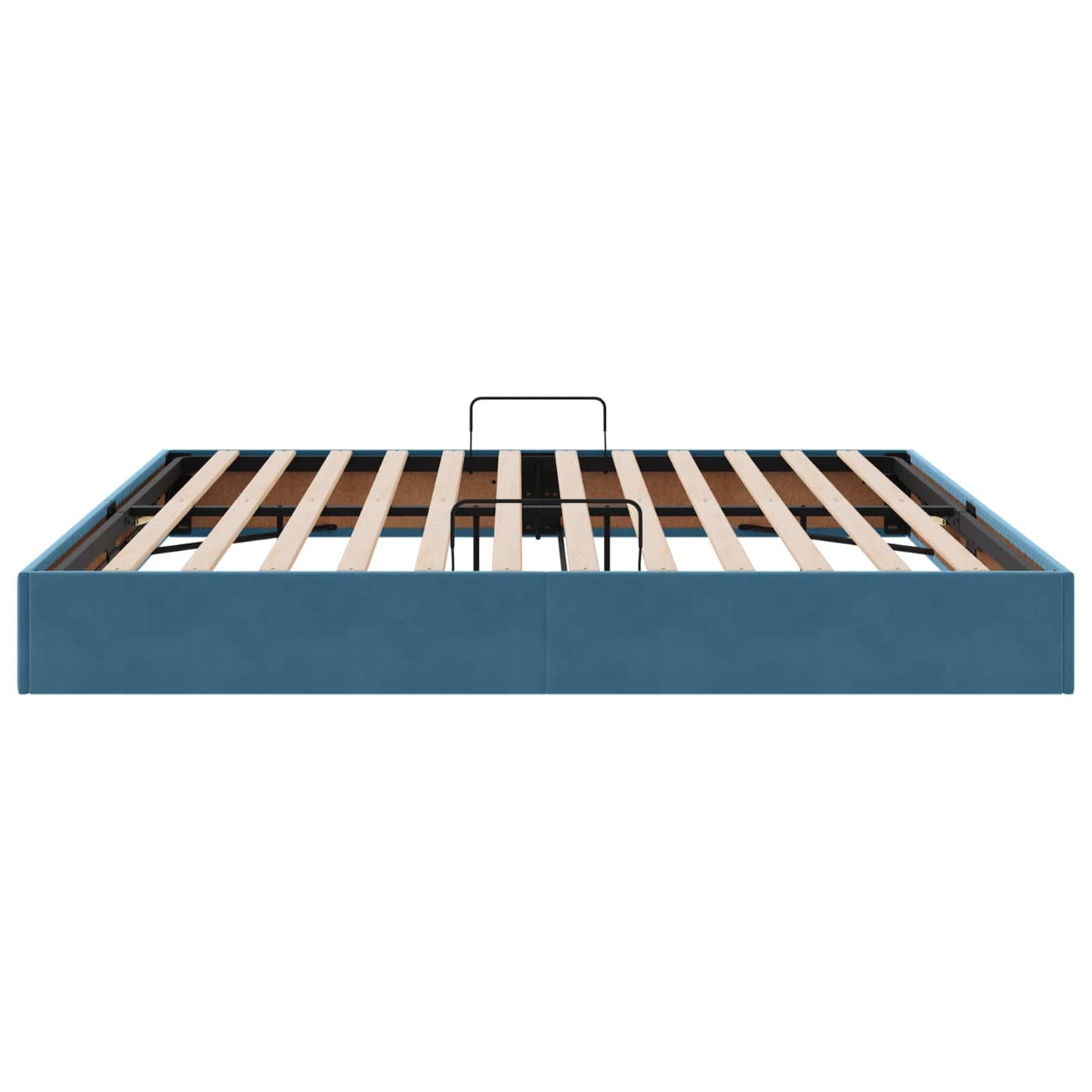 vidaXL Κρεβάτι Οθωμανικού Τύπου Σκούρο Μπλε 200 x 200 cm Βελούδο