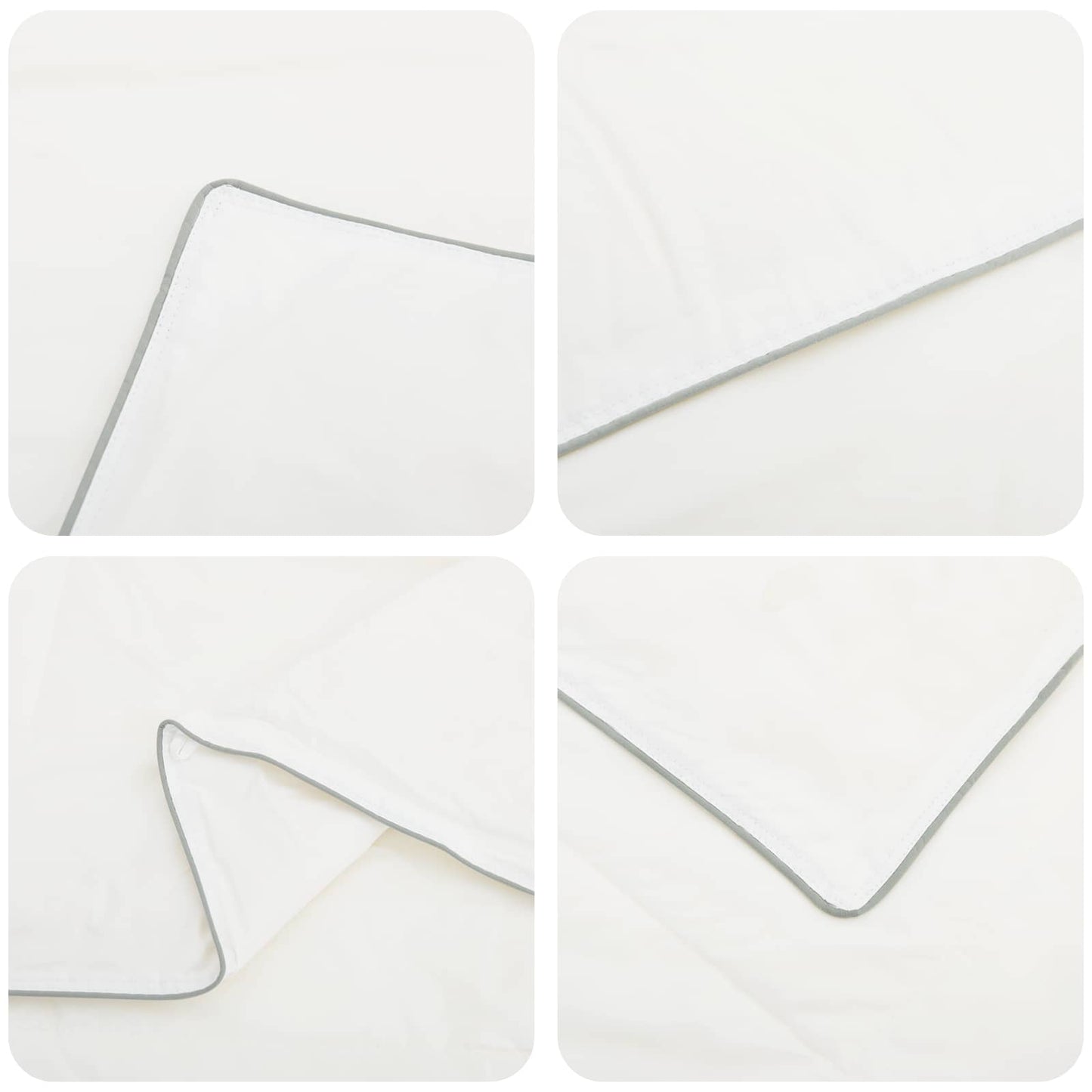 vidaXL Πάπλωμα TRIER 137x200 εκ. 4 Εποχές 350 GSM Λευκό Υποαλλεργικό