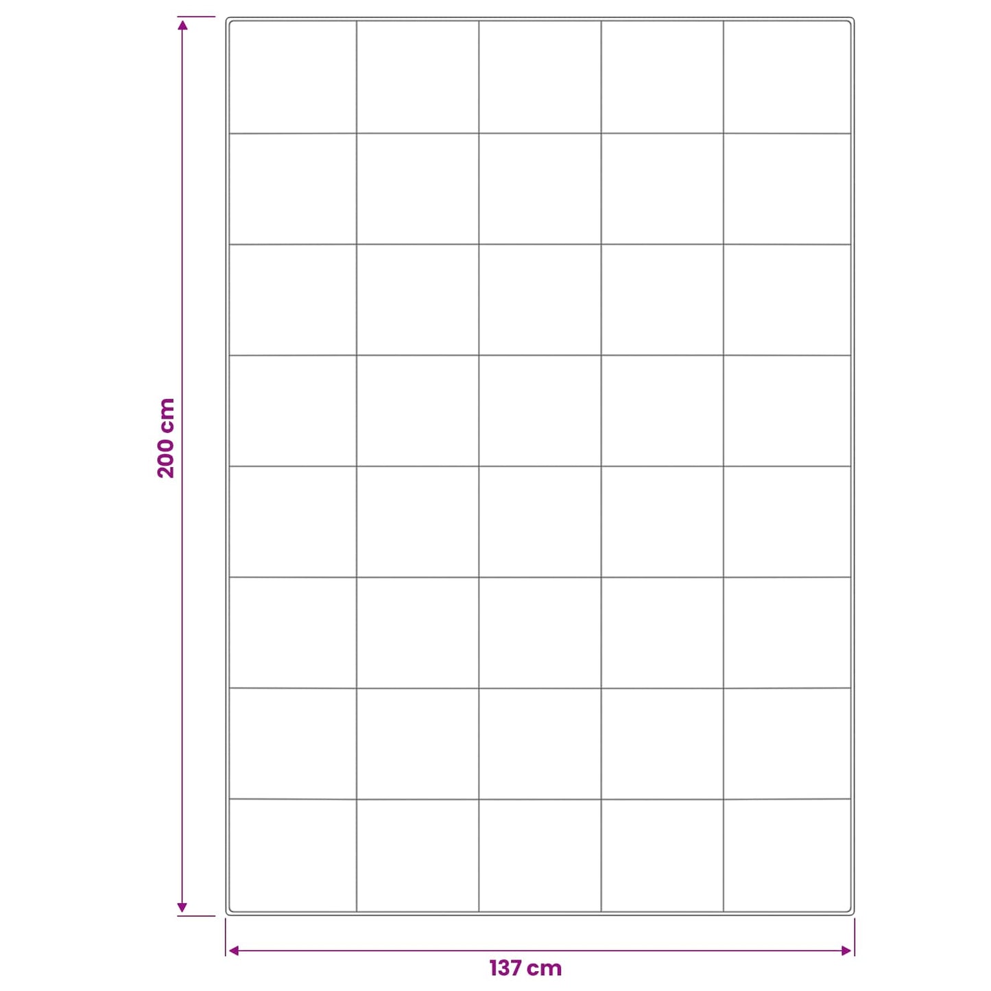 vidaXL Πάπλωμα 137x200 εκ Καλοκαίρι 200 GSM Αυστραλιανό Μαλλί Λευκό