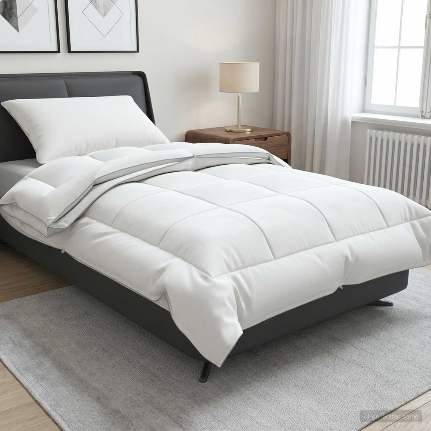 vidaXL Πάπλωμα 155x200 εκ. 4 Εποχές 200+300 GSM Αυστραλιανό Μαλλί