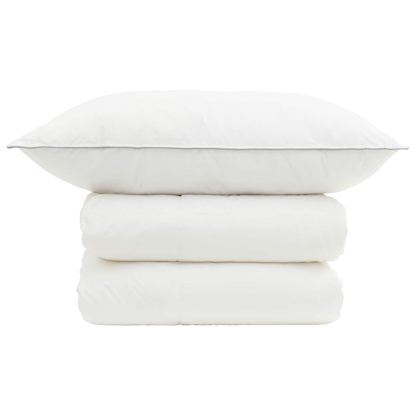 vidaXL Σέτ Παπλώματος και Μαξιλαριού 2 τμχ. 140x200 εκ. 4 Εποχές Μαλλί
