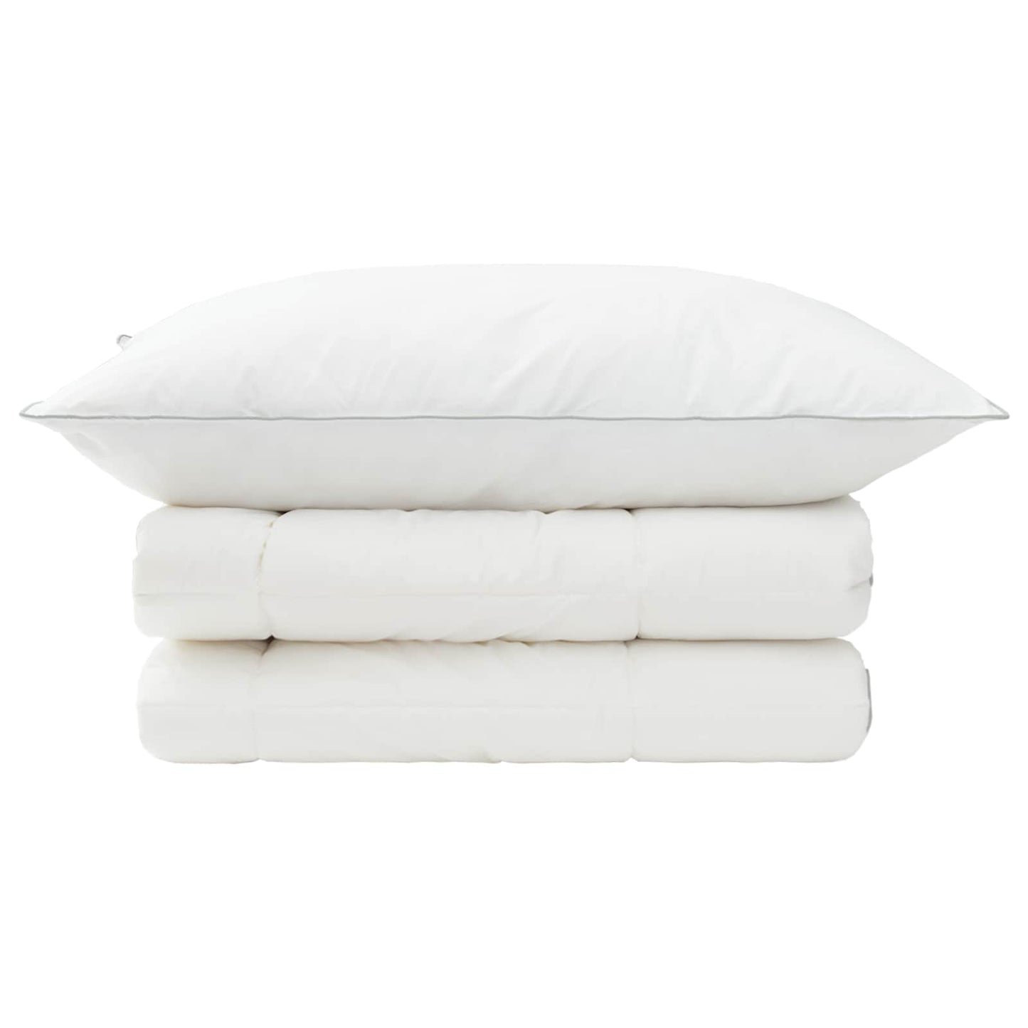 vidaXL Σέτ Παπλώματος και Μαξιλαριού 2 τμχ. 135x200 εκ Χειμώνας Μαλλί