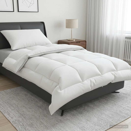 vidaXL Σέτ Παπλώματος και Μαξιλαριού 2 τμχ. 140x200 εκ. Χειμώνας Μαλλί