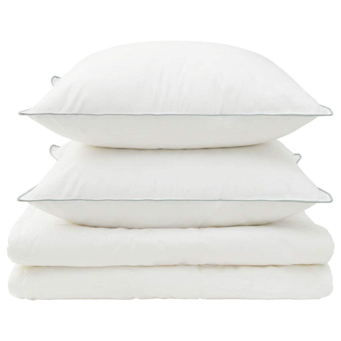 vidaXL Σέτ Παπλώματος και Μαξιλαριού 3 τμχ. 155x220 εκ Καλοκαίρι Μαλλί
