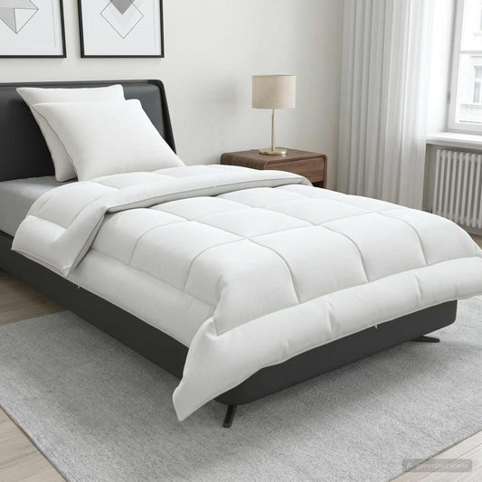vidaXL Σέτ Παπλώματος και Μαξιλαριού 3 τμχ. 140x220 εκ Καλοκαίρι Μαλλί