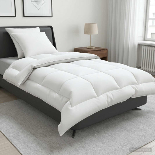 vidaXL Σέτ Παπλώματος και Μαξιλαριού 3 τμχ. 155x220 εκ Χειμώνας Μαλλί