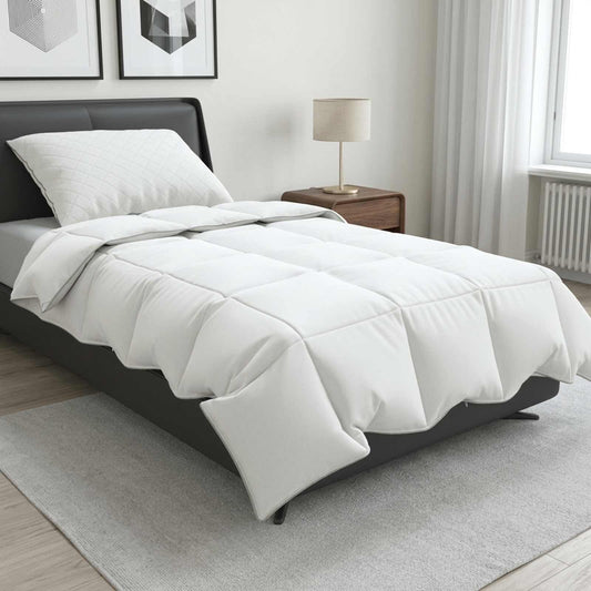 vidaXL Πάπλωμα FULDA 140 x 220 cm Καλοκαίρι 100 GSM 90% Χήνας Λευκό