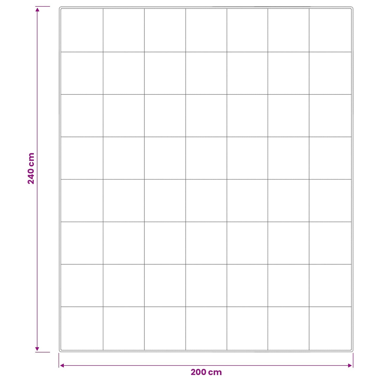 vidaXL Πάπλωμα FULDA 200 x 240 cm 4 Εποχές 310 GSM 90% Χήνας Λευκό