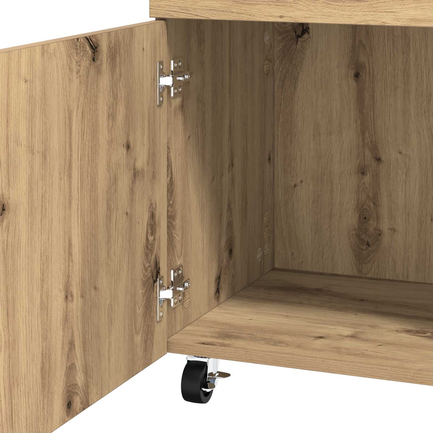 vidaXL Καρότσι μπαρ Artisan Δρυς 50 x 41 x 89 cm Επεξεργασμένο Ξύλο