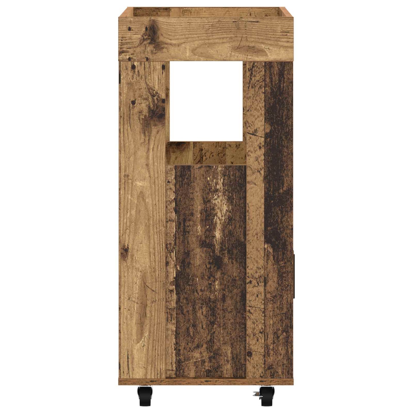 vidaXL Καλάθι Μπαρ Ξύλο δρυός 60 x 39.5 x 89 εκ. Επεξεργασμένο Ξύλο