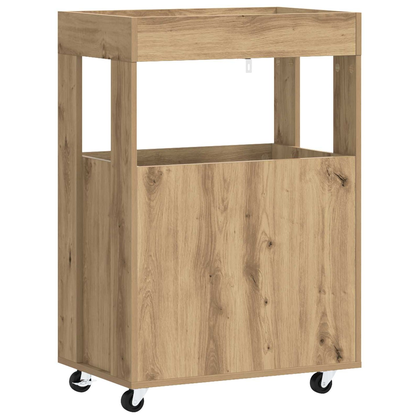 vidaXL Καλάθι Μπαρ Artisan Δρυς 60 x 39.5 x 89 εκ. Επεξεργασμένο Ξύλο