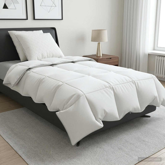vidaXL Σετ πάπλωμα 90% χήνας FULDA 3 τμχ. 155 x 220 cm Καλοκαίρι Λευκό