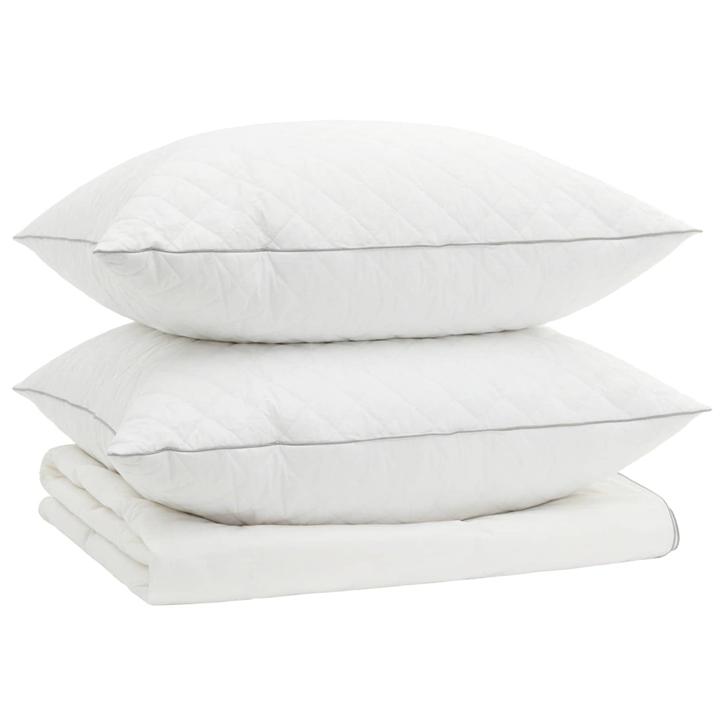 vidaXL Σετ πάπλωμα 90% χήνας FULDA 3 τμχ. 220 x 260 cm Καλοκαίρι Λευκό