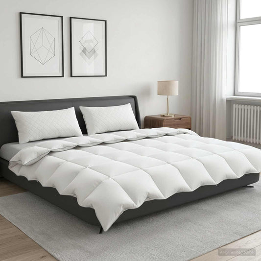 vidaXL Σετ πάπλωμα 90% χήνας FULDA 3 τμχ. 240 x 260 εκ. Όλες οι εποχές