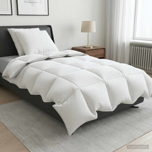 vidaXL Σετ πάπλωμα 90% χήνας FULDA 3 τμχ. 155 x 220 cm Χειμώνας Λευκό