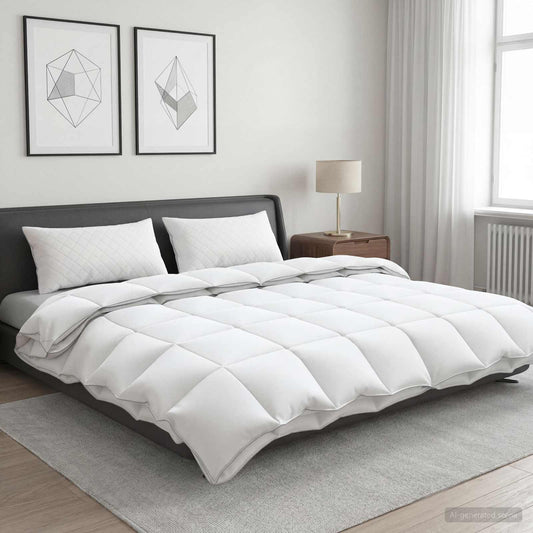 vidaXL Σετ πάπλωμα 90% χήνας FULDA 3 τμχ. 200 x 200 cm Όλες οι εποχές
