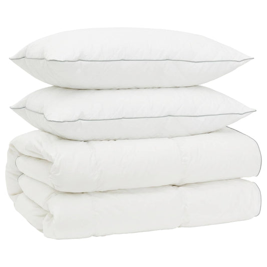 vidaXL Σετ πάπλωμα 90% χήνας FULDA 3 τμχ. 140 x 220 cm Όλες οι εποχές