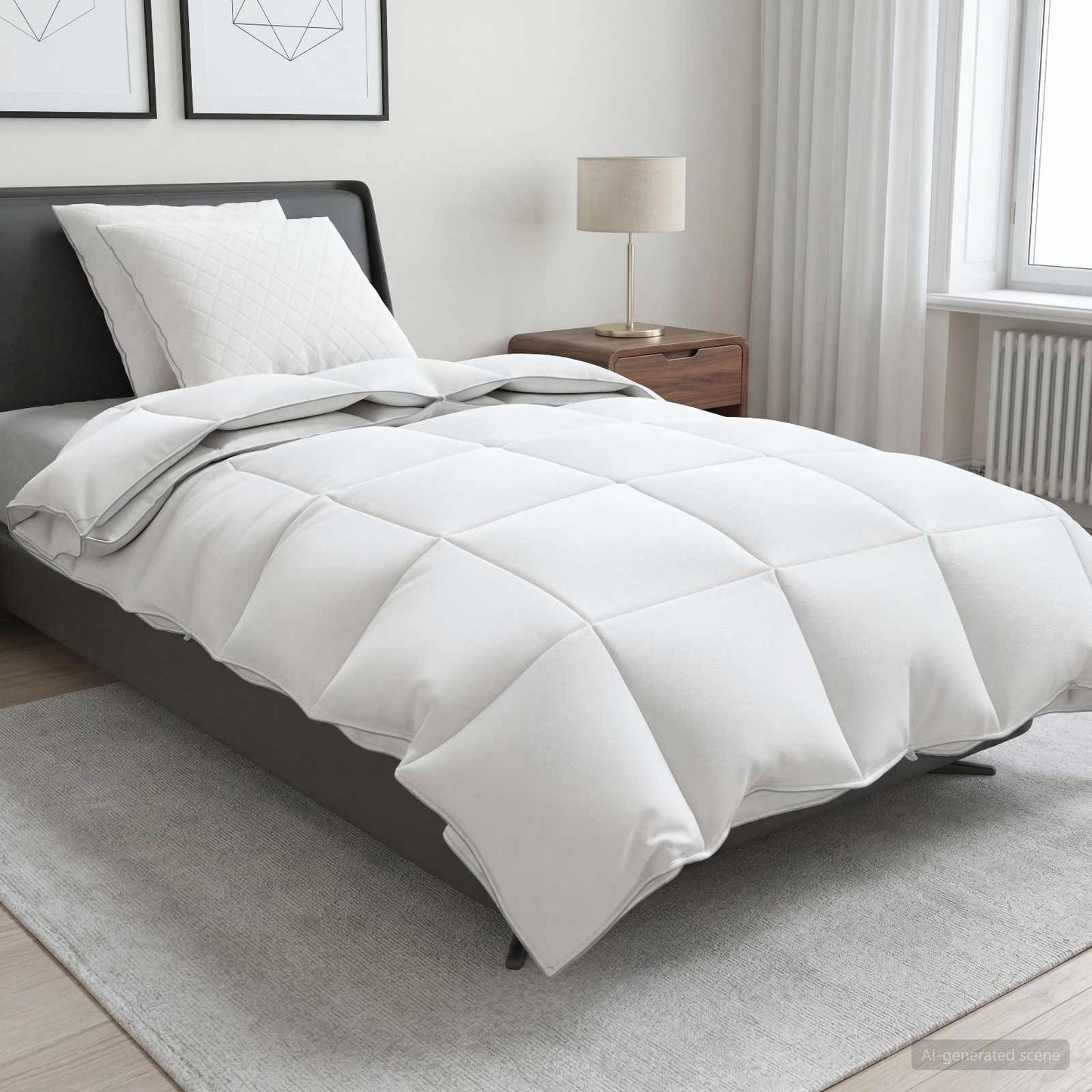 vidaXL Σετ πάπλωμα 90% χήνας FULDA 3 τμχ. 155 x 220 cm Όλες οι εποχές