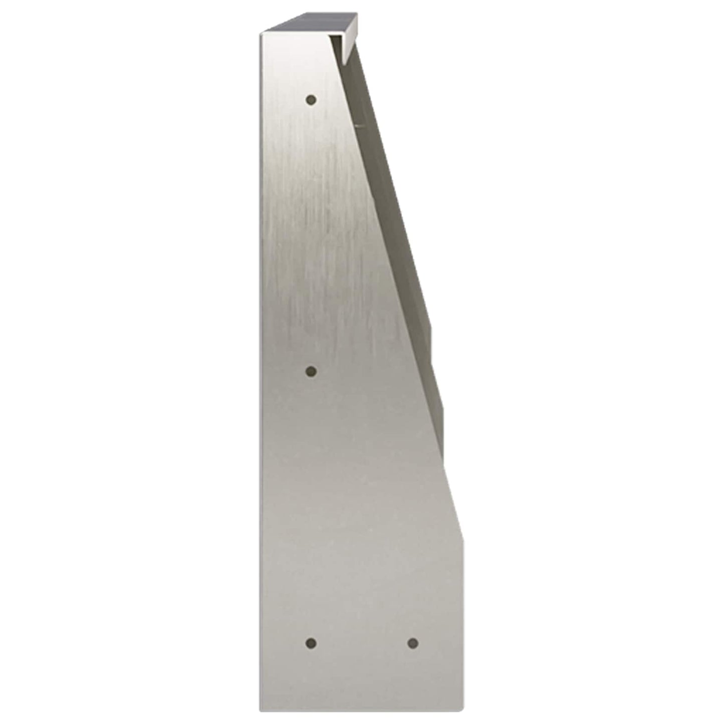 vidaXL Τοίχος Στήριξης 2 τμχ. 60 x 12 x 40 cm Ανοξείδωτο Ατσάλι Ασημί